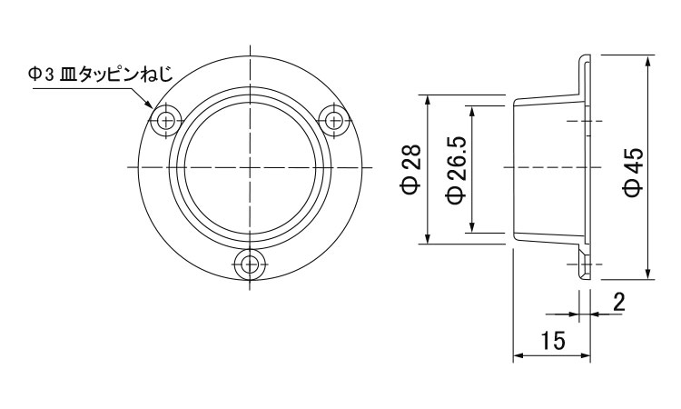 パイプソケット　Ｂ－１図面