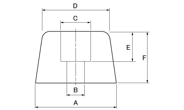 ゴム脚（Ｗナシ　Ｋ－２２図面