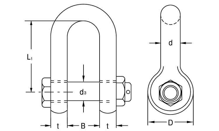 軽量シャックル（ＲＳ図面