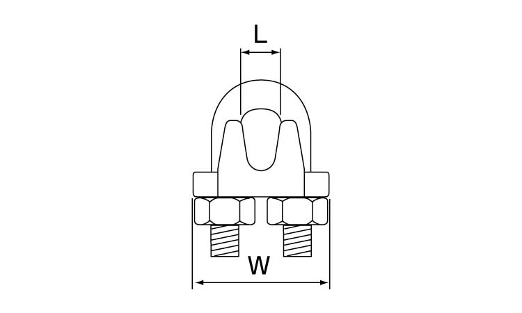 ＳＵＳ　ワイヤークリップ（ＷＣＳ図面