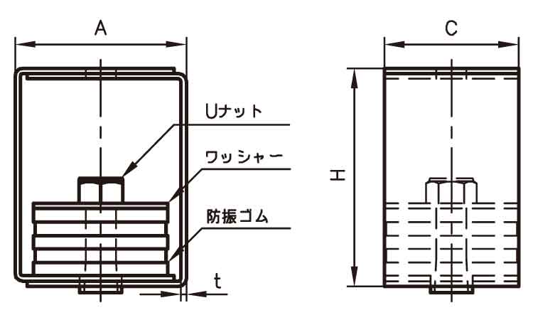 防振吊Ａタイプ図面