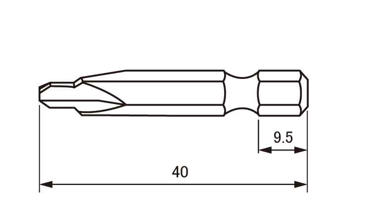 三枚羽締メツケ専用ビット　Ｂ３９図面