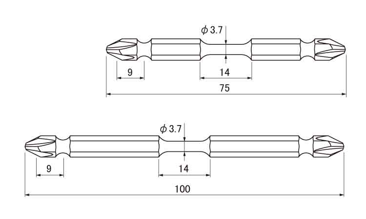 トーションビット　ＢＴ４３Ｐ図面