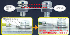 薄板用座金組込みねじ　ペラウス
